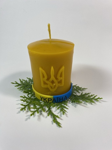 [0156] Свічка з бджолиного воску " Герб України", 234 г